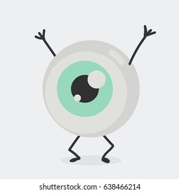 Eye character  vector illustration