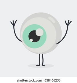 Eye character  vector illustration