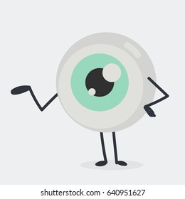 Eye character  vector illustration