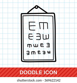 Eye chart color doodle