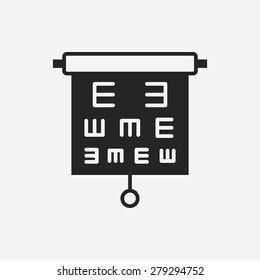 Eye chart icon