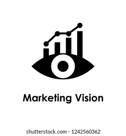 eye, chart, marketing vision icon. Element of business icon for mobile concept and web apps.  