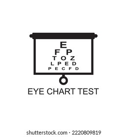 Eye Chart Test Icon , Ophthalmology Icon Vector