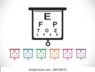 Eye Chart Test Illustration