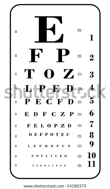 Eye Chart Vector