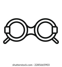 Eye check device icon outline vector. Test clinic. Eye health