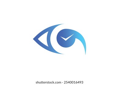 Diseño de Vector de Plantilla con logo Eye Check Mark