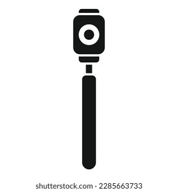 Eye check stick icon simple vector. Visual exam. Vision ocular