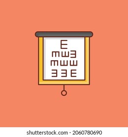 eye check up Vector illustration on a transparent background. Premium quality symbols. Vector Line Flat color  icon for concept and graphic design.