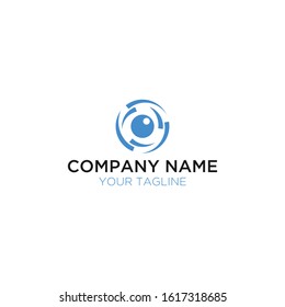 eye circle abstract modern logo
