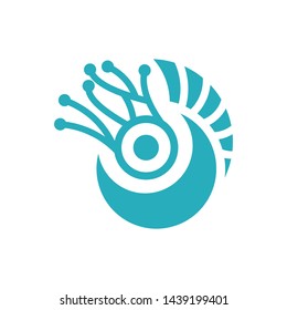 eye and a circle logo template