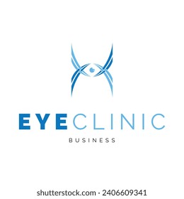 Eye Clinic Icon Logo Design Template