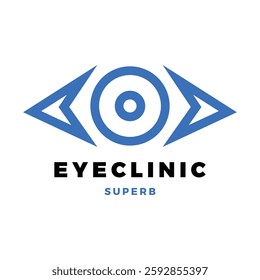 eye clinic icon logo design template