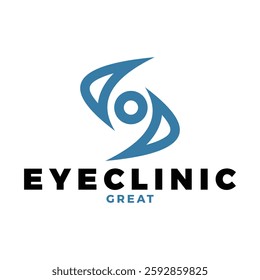 eye clinic icon logo design template