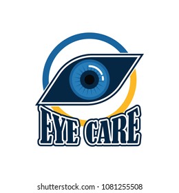 eye clinic / ophthalmic clinic / ophthalmology / optometrist logo, vector illustration