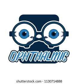 eye clinic / ophthalmic clinic / ophthalmology / optometrist logo, vector illustration
