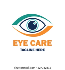 Eye Clinic / Ophthalmic Clinic / Ophthalmology / Optometrist Logo With Text Space For Your Slogan / Tagline, Vector Illustration