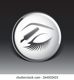 eye closeup mascara model female fashion girl look.