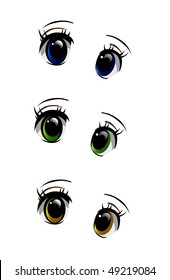 eye collection - vector file.