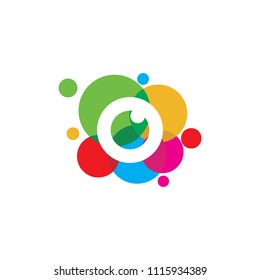 eye color logo template