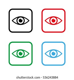 Eye  - color vector icon
