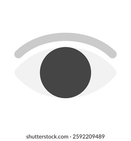 eye colorful flat style icon