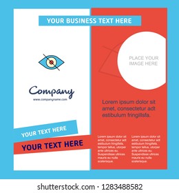 Eye Company Brochure Template. Vector Busienss Template