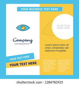 Eye  Company Brochure Template. Vector Busienss Template