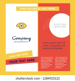 Eye Company Brochure Template. Vector Busienss Template