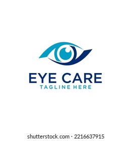 Plantilla de diseño de logotipo de iconos de concepto ocular