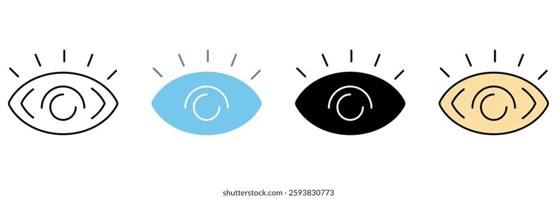 Eye concept line icon. Simple element illustration.