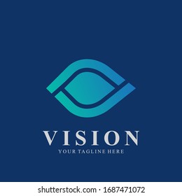 Eye Concept Logo Design With Modern Concept. Abstract Icon Eye Vector Illustration