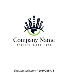 Design der Eye-Bauarchitektur Logo-Design