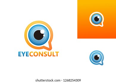 Eye Consult Logo Template Design Vector, Emblem, Design Concept, Creative Symbol, Icon