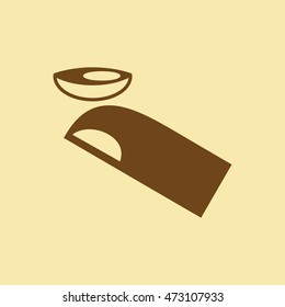 Eye Contact Lens Icon.