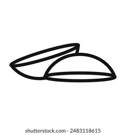 Eye Contact lens icon mark in filled style