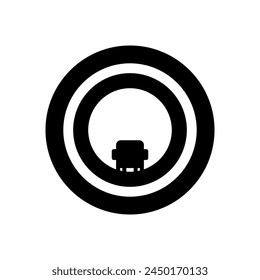 Eye Contact Lens icon in vector. Logotype

