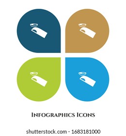 Eye Contact Lens Vector Illustration icon for all purpose. Isolated on 4 different backgrounds