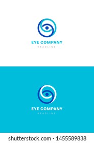 Eye corp company logo template.