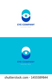 Eye corp company logo template.