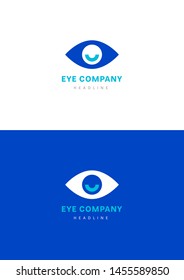 Eye corp company logo template.