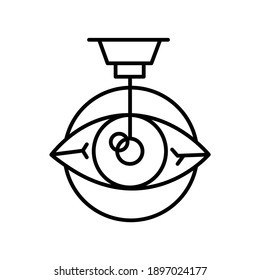 Eye Correction Operation line icon