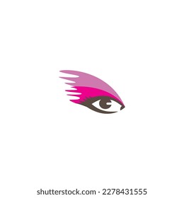 eye cosmetic logo illustration color element design vector