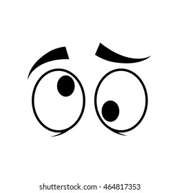 Eye Crazy Look Vision Optical  Icon. Isolated And Flat Illustration. Vector Graphic