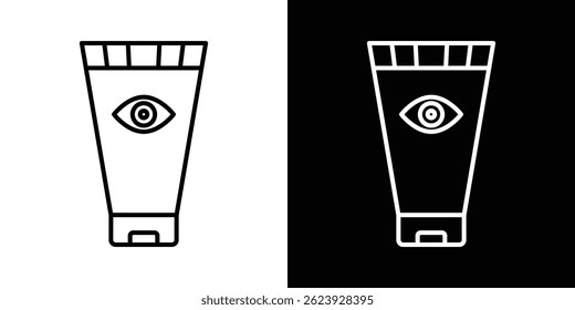 Eye cream icon vector for web and mobile app. Symbol isolated.