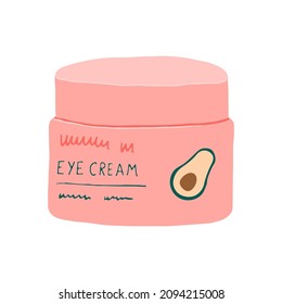 Eye Cream Illustration, Moisturizer With Avocado