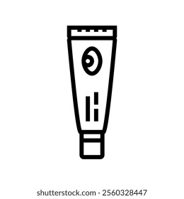 eye cream men cosmetic line icon vector. eye cream men cosmetic sign. isolated contour symbol black illustration