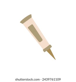 Eye cream minimizing under-the-eye dark circles and fine lines Skincare cosmetics tube isolated on white background. Moisturizing face lotion. Flat vector illustration.