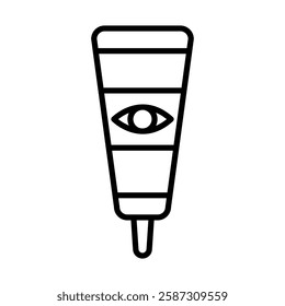 Eye Cream Vector Line Icon Design