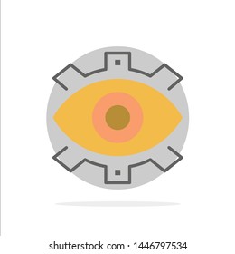 Eye, Creative, Production, Business, Creative, Modern, Production Abstract Circle Background Flat color Icon